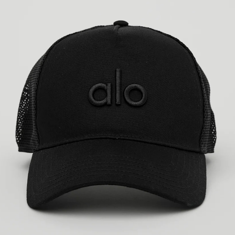 ALO Yoga Black Mesh Cap